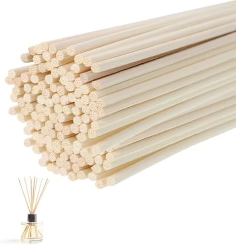 100 Stück Rattanstäbchen Für Raumduft, 25cm X 3mm Reed Diffuser Sticks Duftstäbchen Nachfüllpack Ersatz Duft Stäbe Für Raumduft Büro Zuhause Ätherisches Öl Aroma Aromatherapie