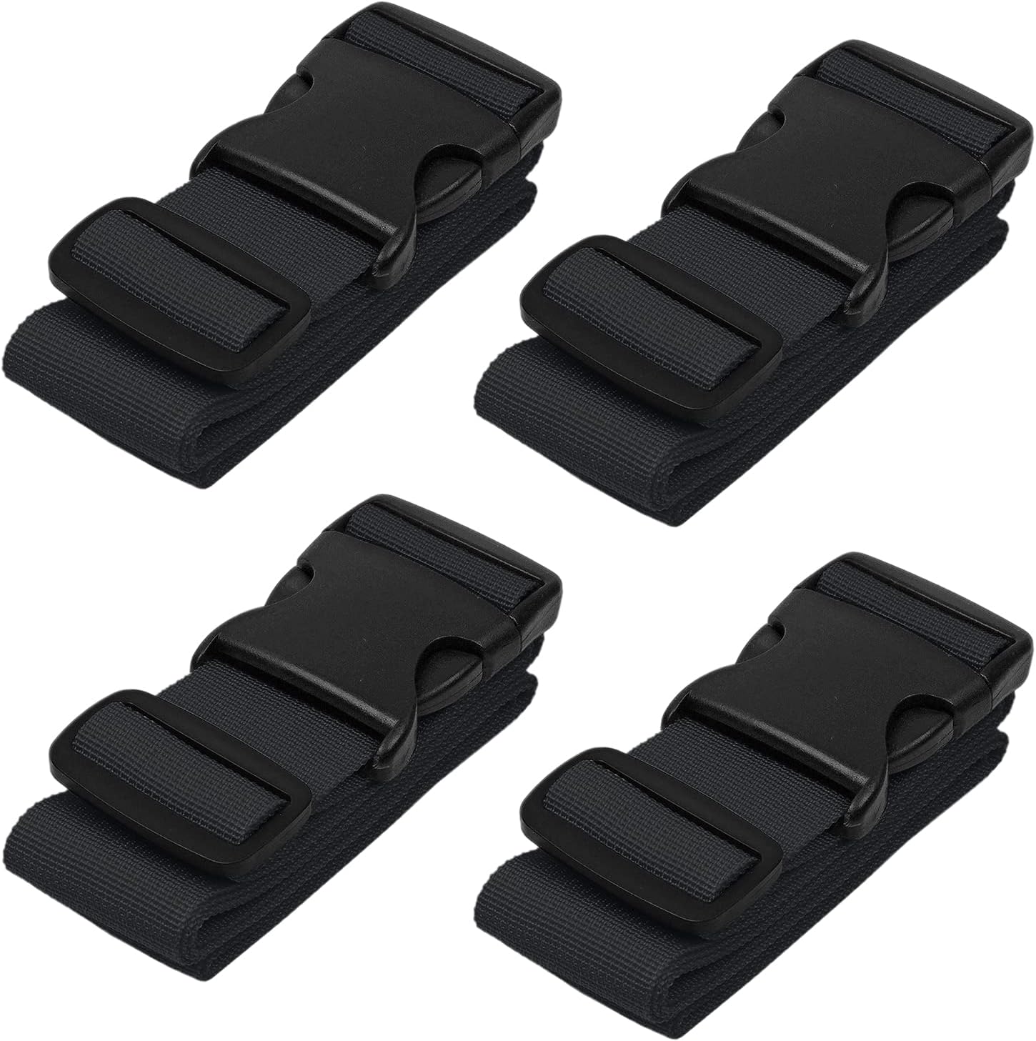 4er-pack Gepäckgurte Für Koffer – Premium-nylongurte Für Gepäcksicherheit, Verstellbare Länge 1–2 Meter, Strapazierfähige Koffergurte