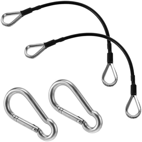 2 Stück Fitness Kabelverlängerung Verlängerungskabel Für Fitnessstudios Cable Extension Gym Ersatz Heim Fitnessgeräte Zubehör Mit Karabiner Für Beinverlängerung Und Lat/trizeps-pull-down