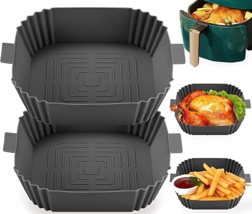 Silikon Backform Für Heißluftfritteuse-silikonform Für Heißluftfritteuse Backpapier Zuschnitte Airfryer Zubehör Silikonbackformen Air Fryer Aus Silikon Accessories Silikoneinsatz Zubehör