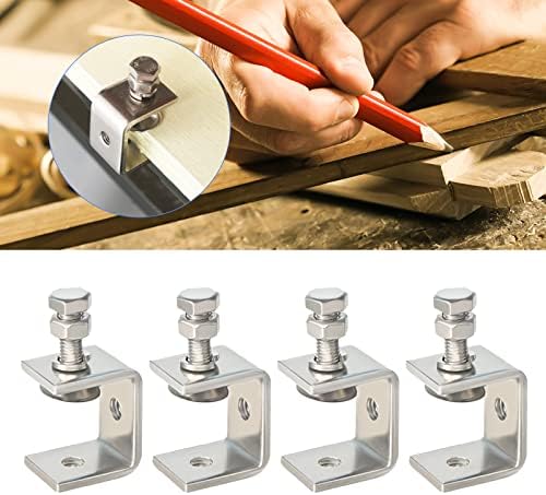 4 Stück C-zwingen Set C-klemme Mit Breiten Backenöffnungen Heavy Duty C-clamp Edelstahl Heavy Duty Clamp Holzbearbeitung Fixture Clamp 304 Edelstahl Clamp