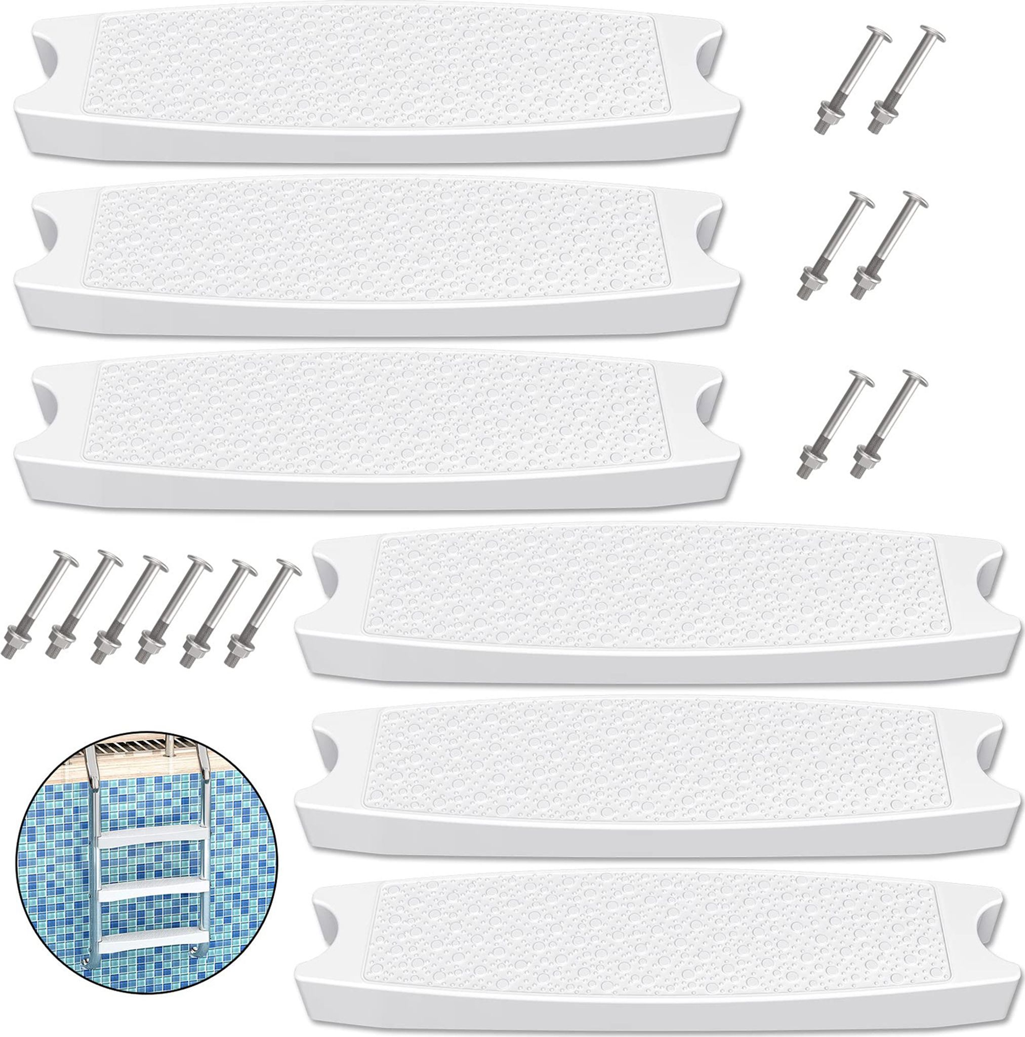 Pool-pedal Universal Heavy-duty Anti Rutsch Safer Stiefdesign Anti-rust Pool Leiter Stufe Ersatz