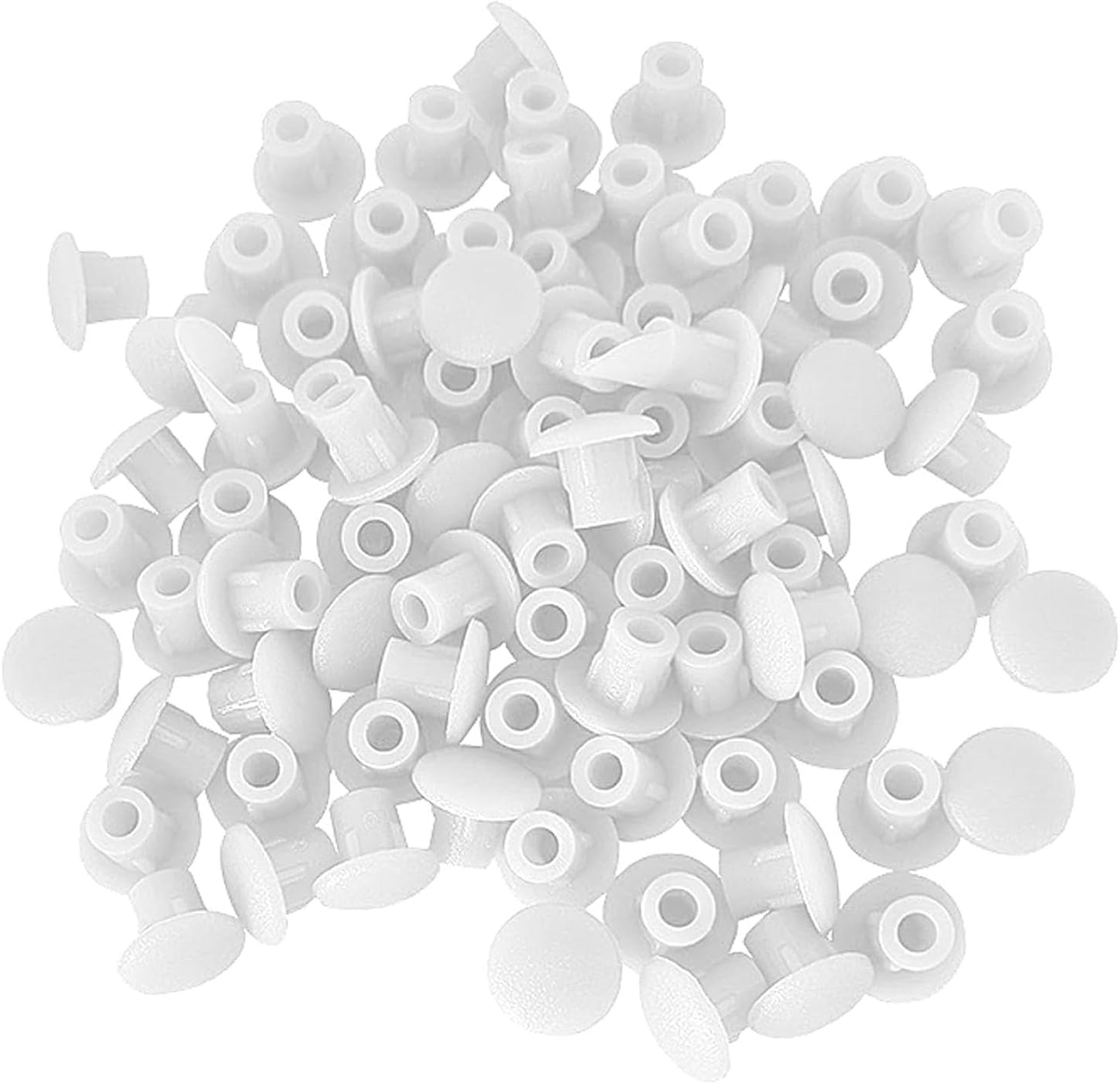 300x Bohrloch Abdeckkappen 5mm Weiß Abdeckkappen Für Bohrlöcher Möbel Schraubenabdeckung Abdeckkappen Für Schrauben Lochstopfen Kunststoff Schrank