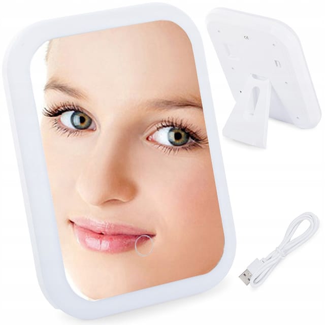 Beleuchteter Make-up-Spiegel mit LED, USB, Batteriebetrieb und Touch