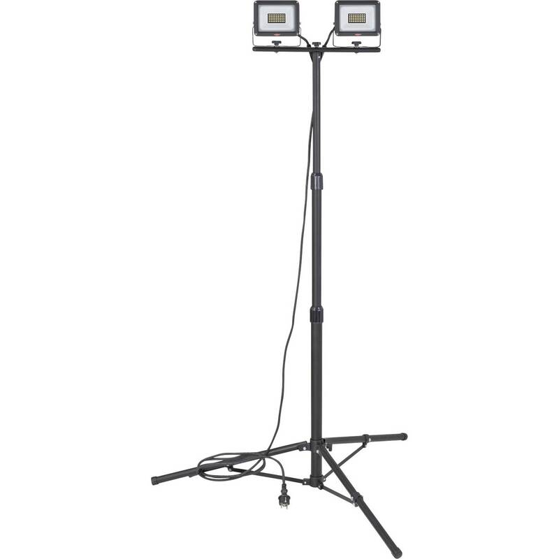 [neuwertig] B-ware Brennenstuhl Led Baustrahler Jaro 6060 T 4800lm Höhenverstellbar Schwarz 2x20w