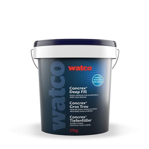 Concrex Epoxidharzmoertel Kalttrocknend, zweikomponentige Betonreparatur, 25kg - Grau - Watco