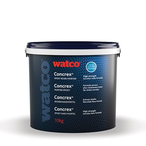 Concrex Epoxidharzmoertel Kalttrocknend, zweikomponentige Betonreparatur, 10kg - Grau - Watco
