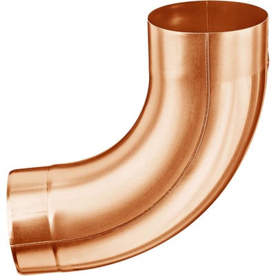 Gromo - grömo Kupfer Rohrbogen cu 85° ø100 mit Einzug, 60210