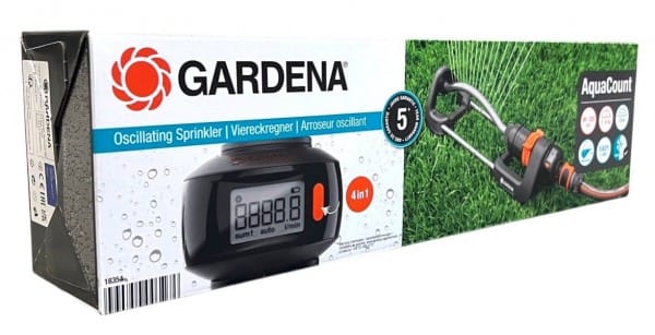 Gardena 18354-20 AquaCount Oscillating Sprinkler Viereckregner"-"183536326