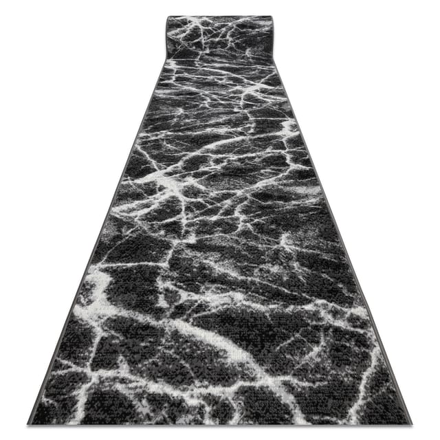 Läufer bcf morad Marmur Marmor Anthrazit / schwarz 80 cm black 80x150 cm