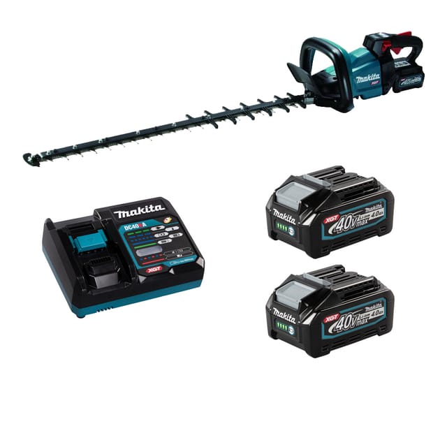 Gartenmaschinen - 40V Akku-Heckenschere 75 cm, 2x 4,0 Ah Akkus, Ladegerät UH007GM201 - Makita