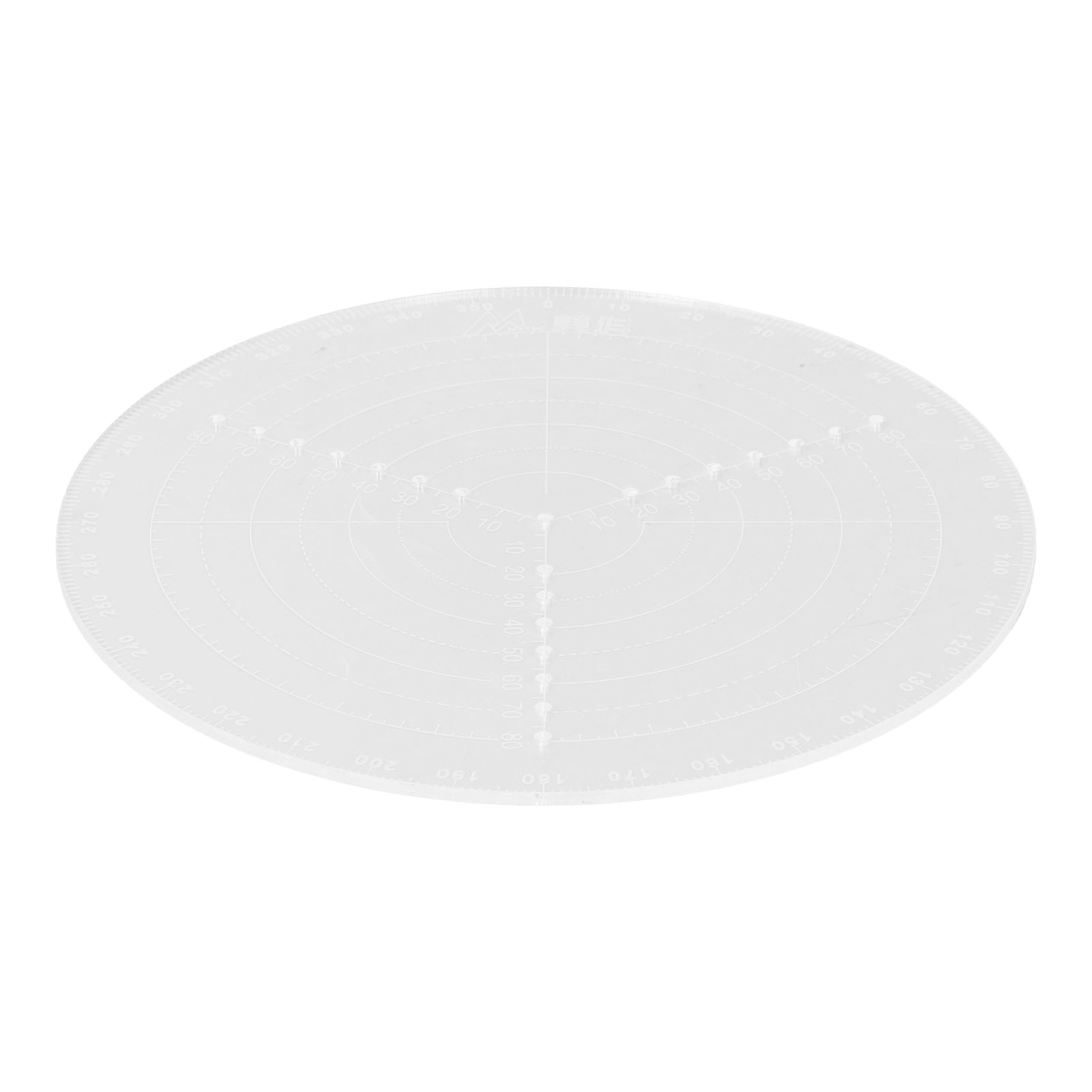Runder Zentrierzirkel Für Drechselarbeiten, Zentrier- Und Zeichenhilfe Für Kreise, 20 Cm Durchmesser, 3 Mm Dicke