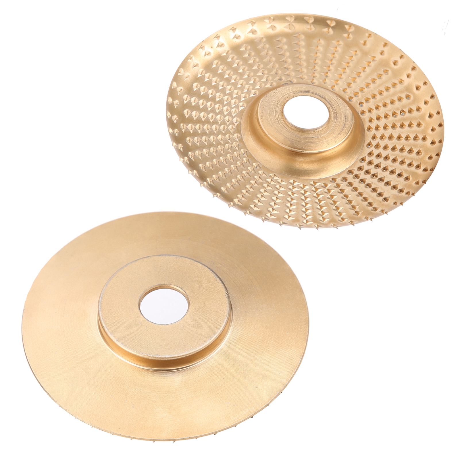2 Stück Schleifscheiben, Goldene Flachkante, Bogenschleifscheiben Für Winkelschleifer, Schleifen, Schnitzen Und Formen, 100 Mm