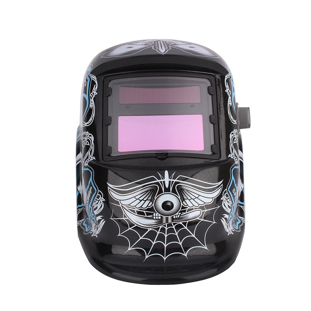 Leopard Automatik-schweißhelm Mit Abdunkelungsfunktion, Schweißermaske, Schleiffunktion, Solarbetrieb