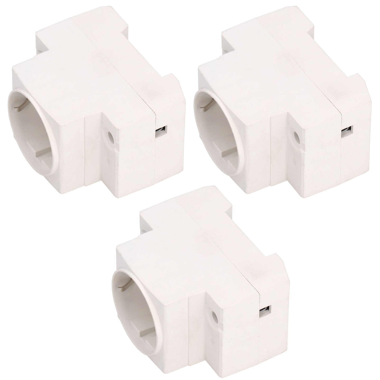 3er-set Steckdosenleistenadapter, Industriesteckdose, Eu-stecker, Ac 250 V, 10–16 A
