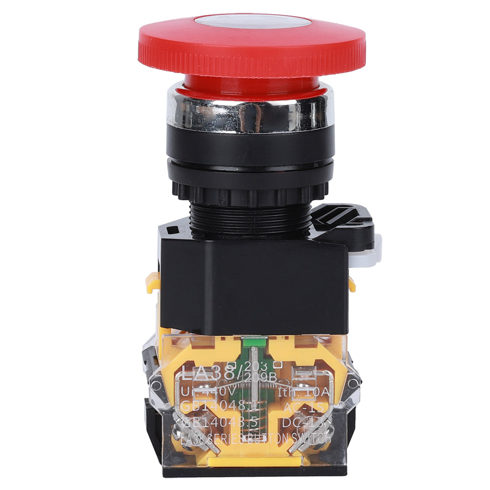 3 Stück Not-aus-drucktaster Ein/aus Industriezubehör Aus Technischem Kunststoff 440 V 10 A 22 Mm