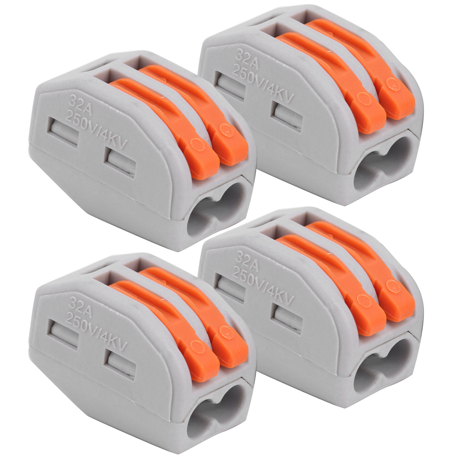 100 Stück Push-wire-verbinder, Schnellanschluss-leitungsklemmenblöcke, Parallelgerät Pct-212