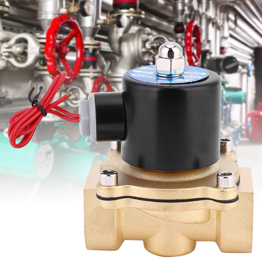 Magnetventil Aus Messing, Normalerweise Geschlossen, Für Luft, Wasser Und Öl, 1 Zoll, Bspp 2w250-25, Ac 220 V/dc 24 V/dc 12 V