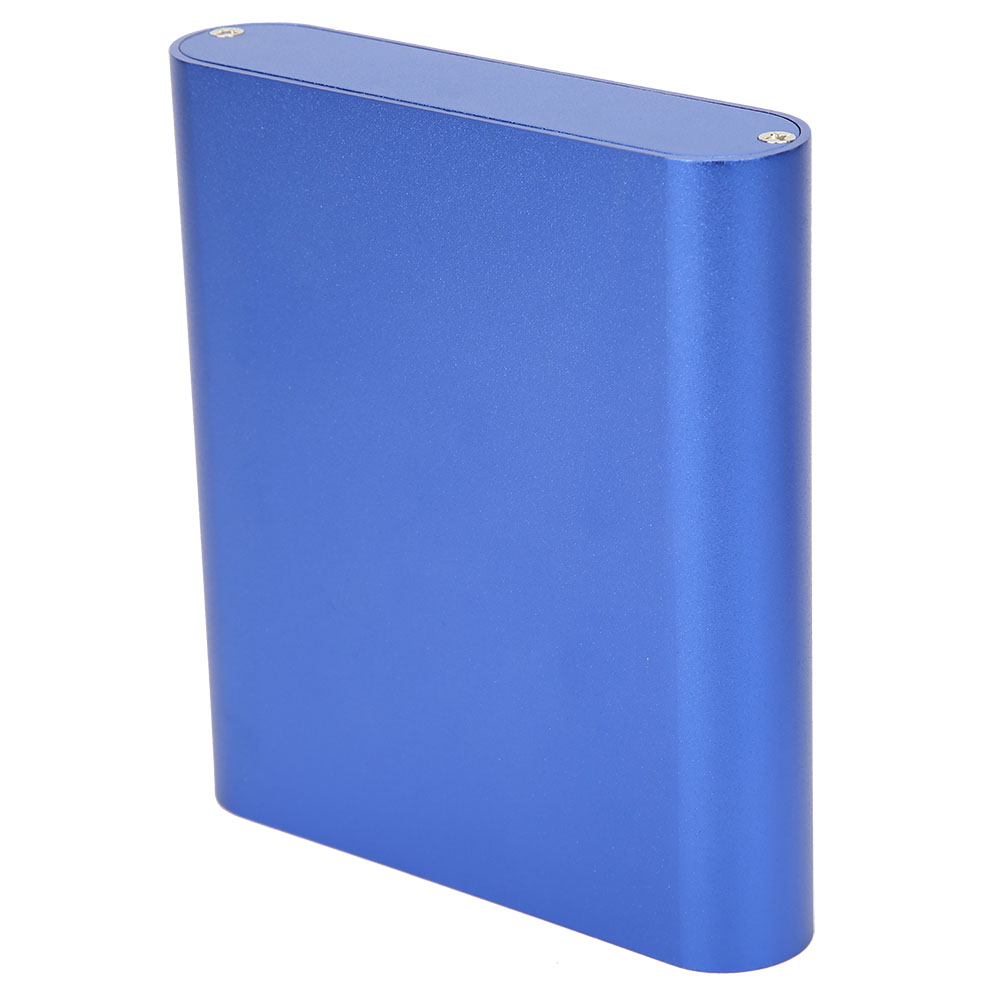 Aluminium-projektbox, Mattblau, Diy-elektronikprodukt-wärmeableitungsgehäuse, 26 X 108 X 120 Mm