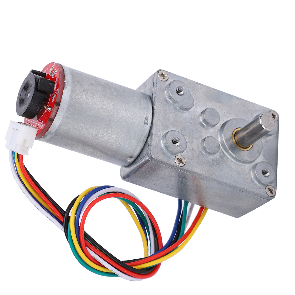 Getriebemotor Mit Schneckengetriebe Und Encoder, 20–60 U/min, Bürsten-gleichstrommotoren, Elektronische Geräte Jgy371dc12v 60 U/min