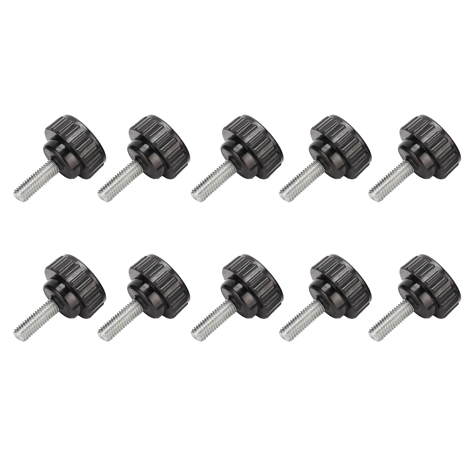 10 Stück Spannknopf, Jig-schraube, Drehbank-handgriff, Drehmutter, Gerades Gewinde, Sicherungsgriff M6x25x20