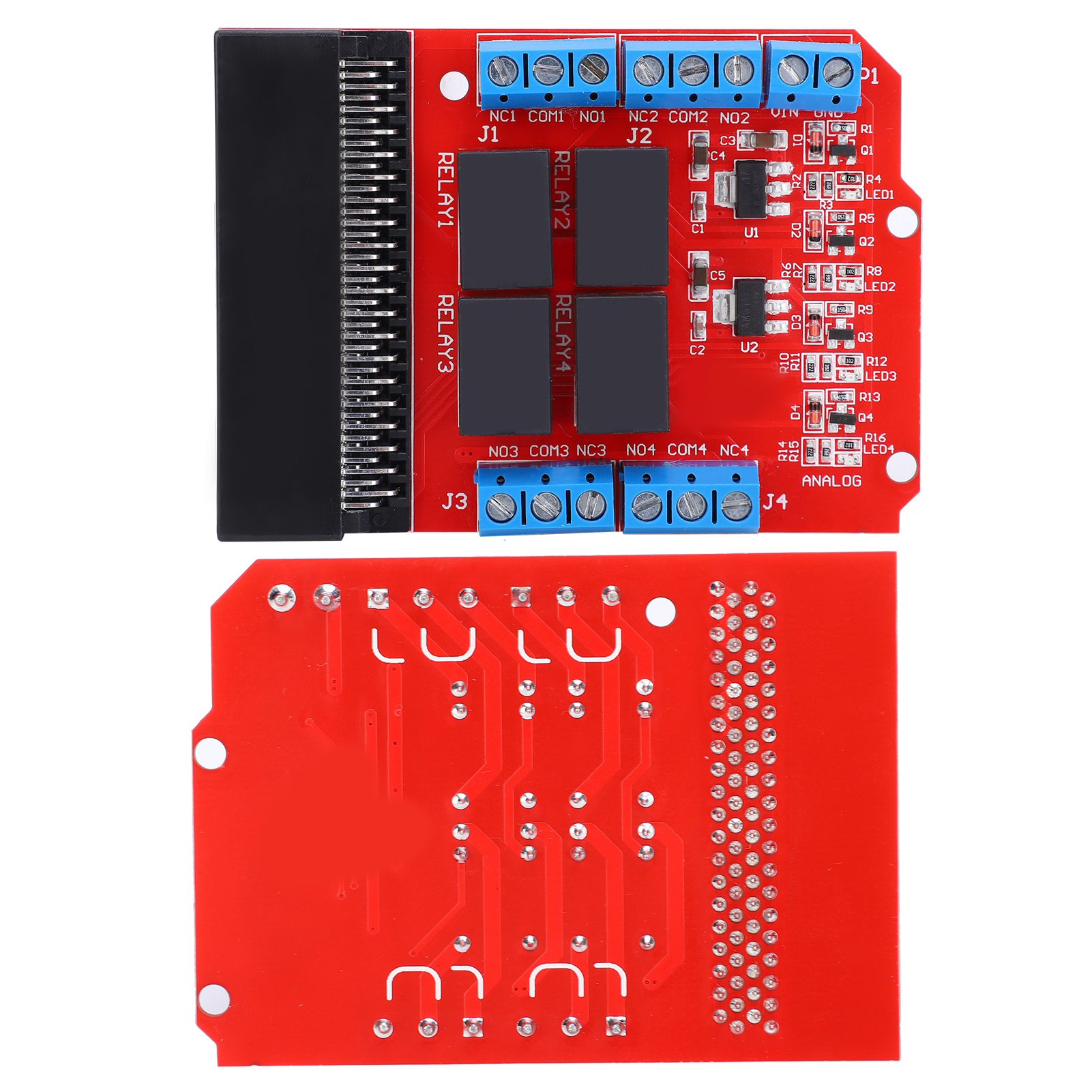 Dc 5v Relaismodul-erweiterungsplatine, 4-kanal-trigger-steuerpanel Für Diy-entwicklung