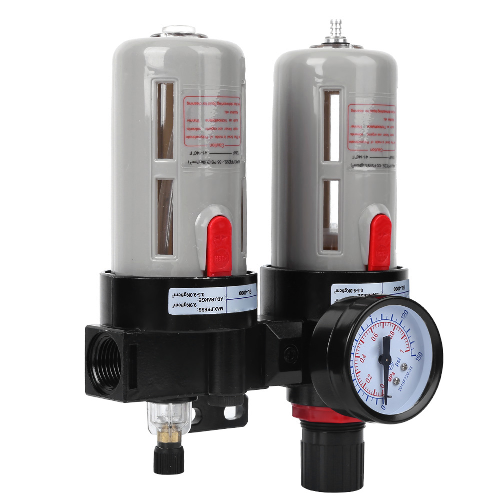 Öl-wasser-abscheider Druckluftfilter Quellbehandlung Mit Manometer Bfc4000