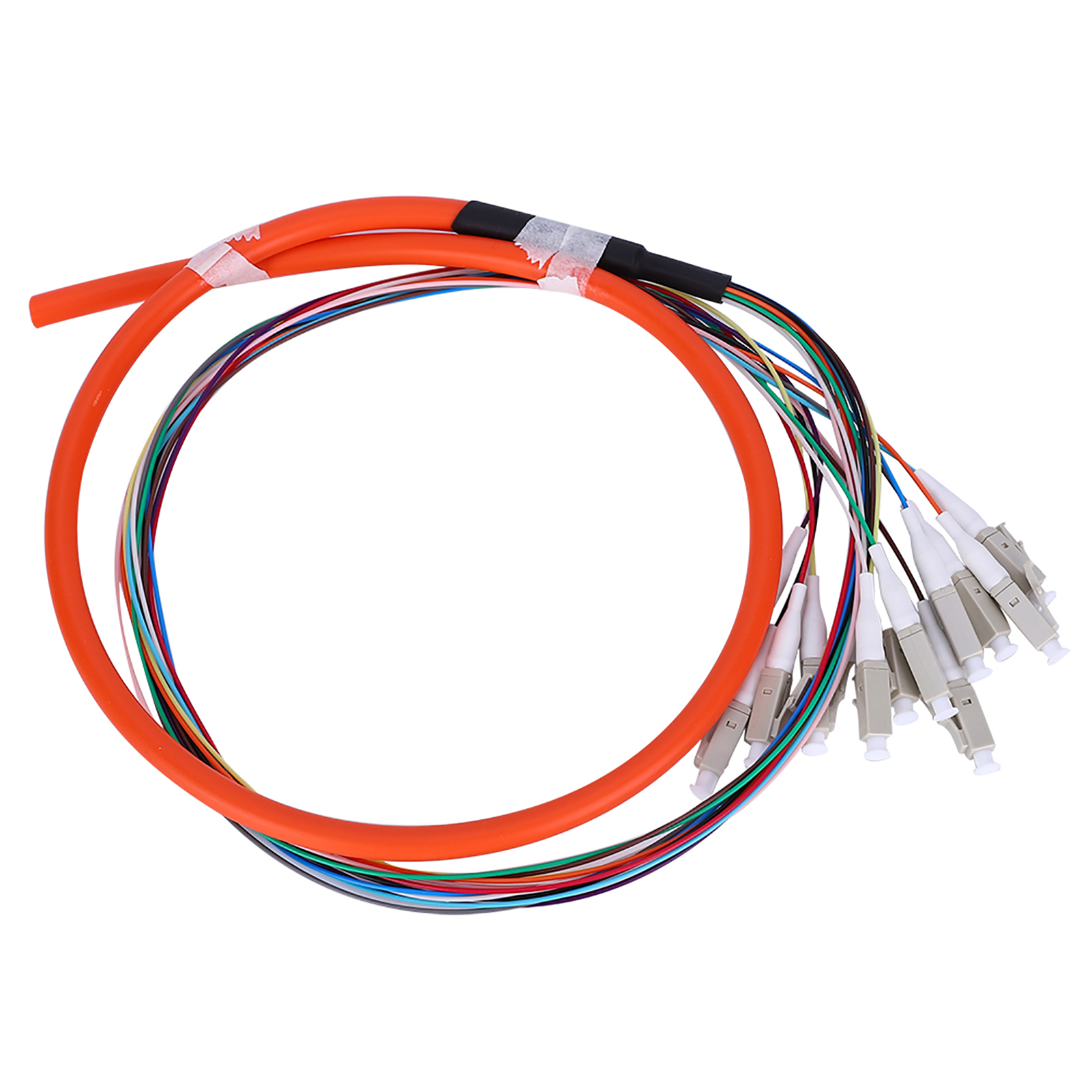 Multimode-glasfaser-pigtailkabel, 12-adrig, Lc/upc-62,5/125 Mm², Mit Pvc-außenhülle Für Netzwerke