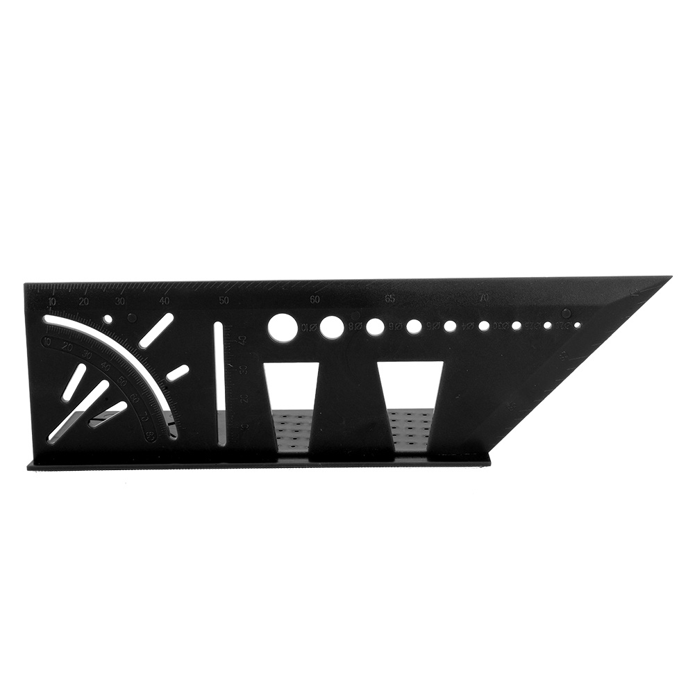 2er-set Winkelmesser, 3d-holzbearbeitungs-anreißwerkzeug, Messwerkzeug, Schrägenmessung, Leichtgewicht, Schwarz