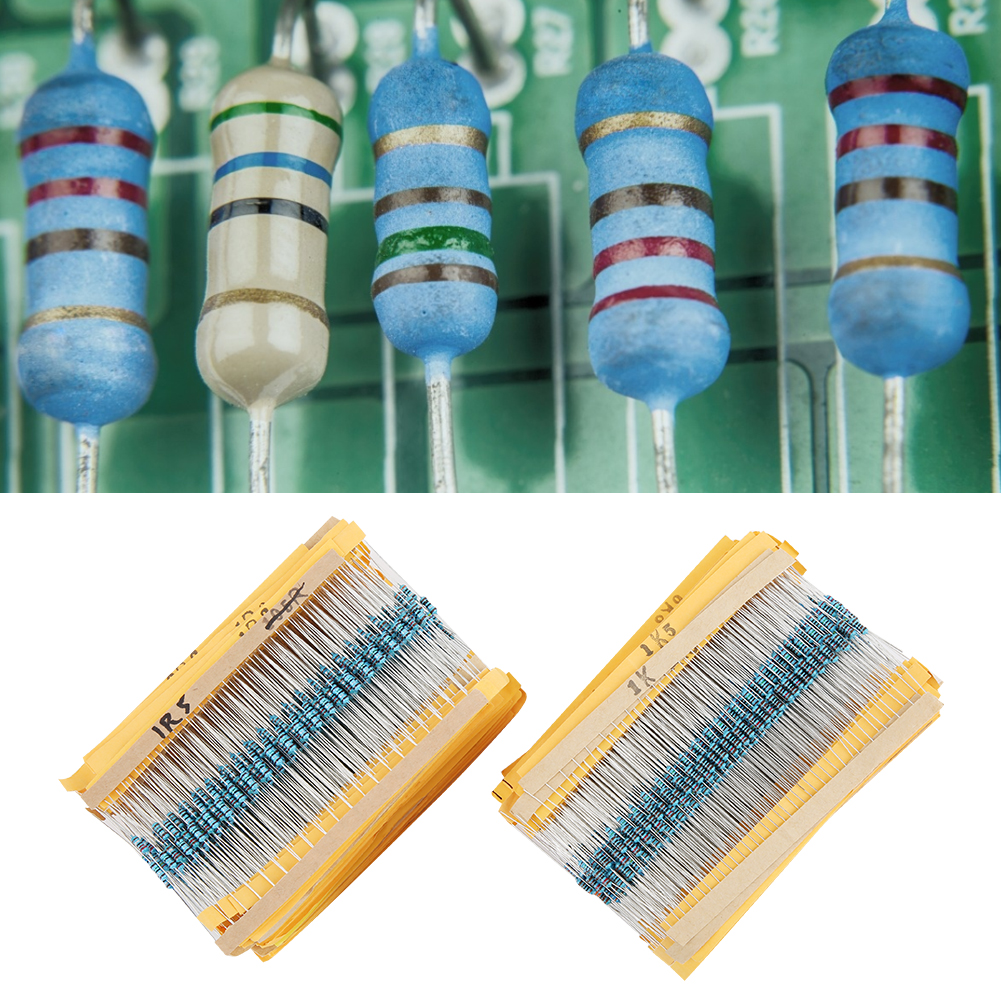 2600-teiliges Set Metallfilmwiderstände, Elektronische Bauteile, 1 Ω–3 Mω