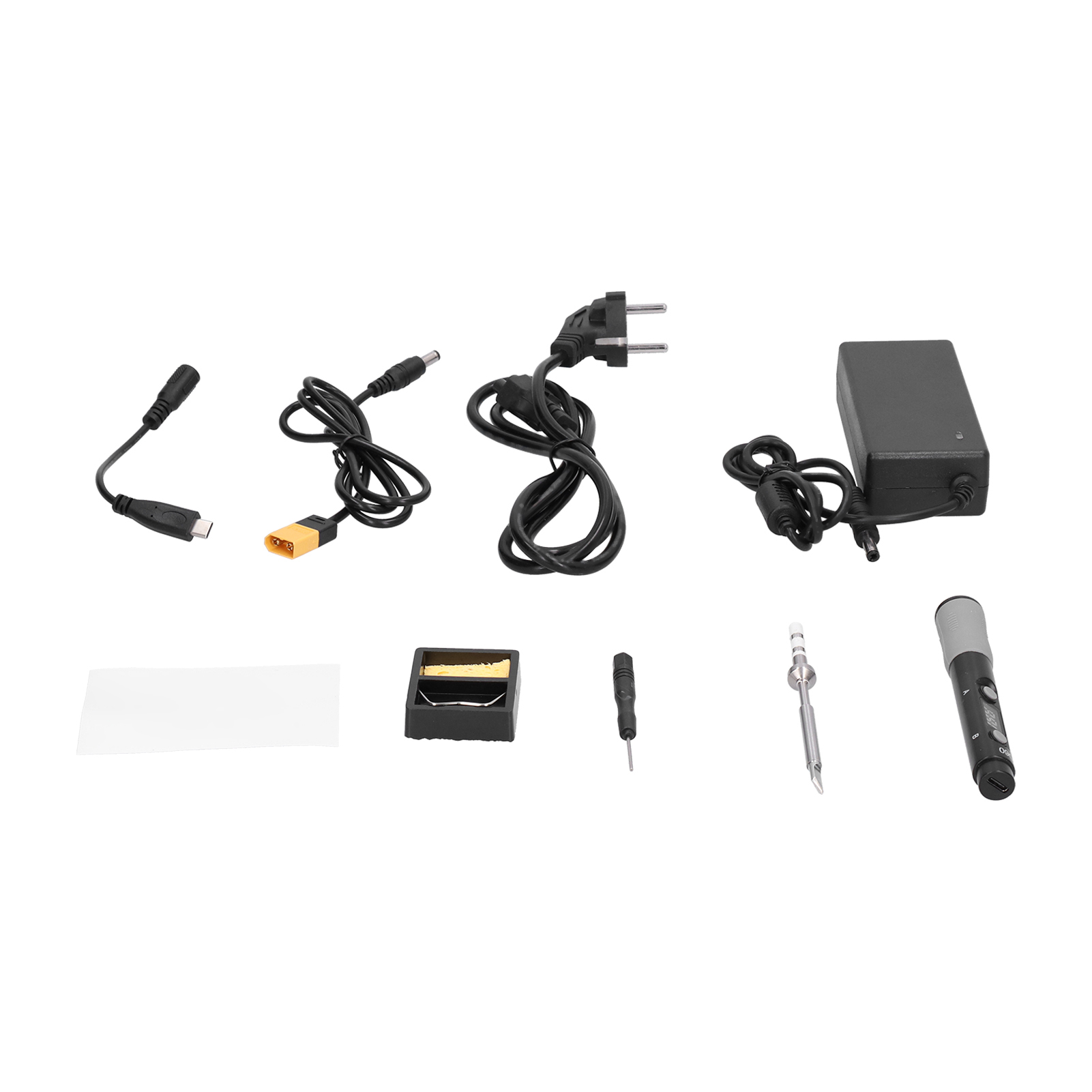 Lötkolben-set, Tragbarer Lötkolben, Werkzeug, Elektronikreparaturzubehör, Eu-stecker 100–240 V