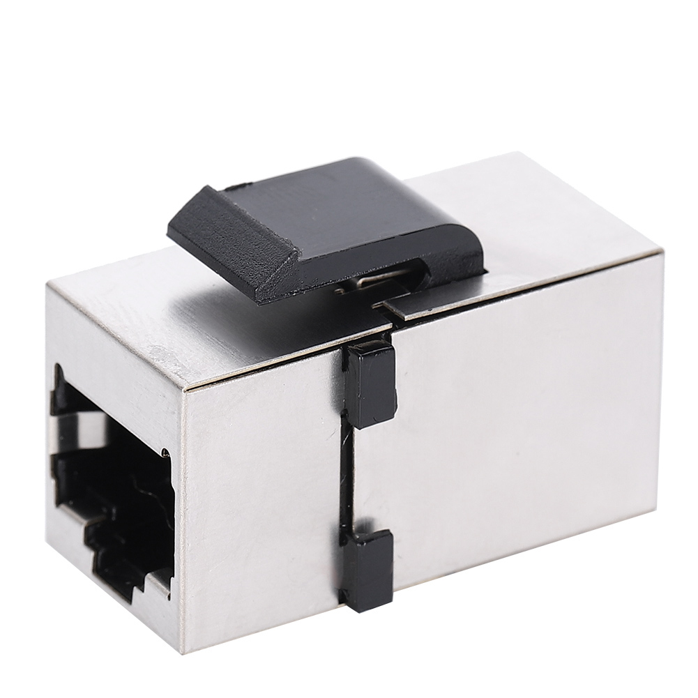 2 Stück Rj45 Modulschirm Cat6 Straight Through Wire Netzwerkkabel Informationsstecker