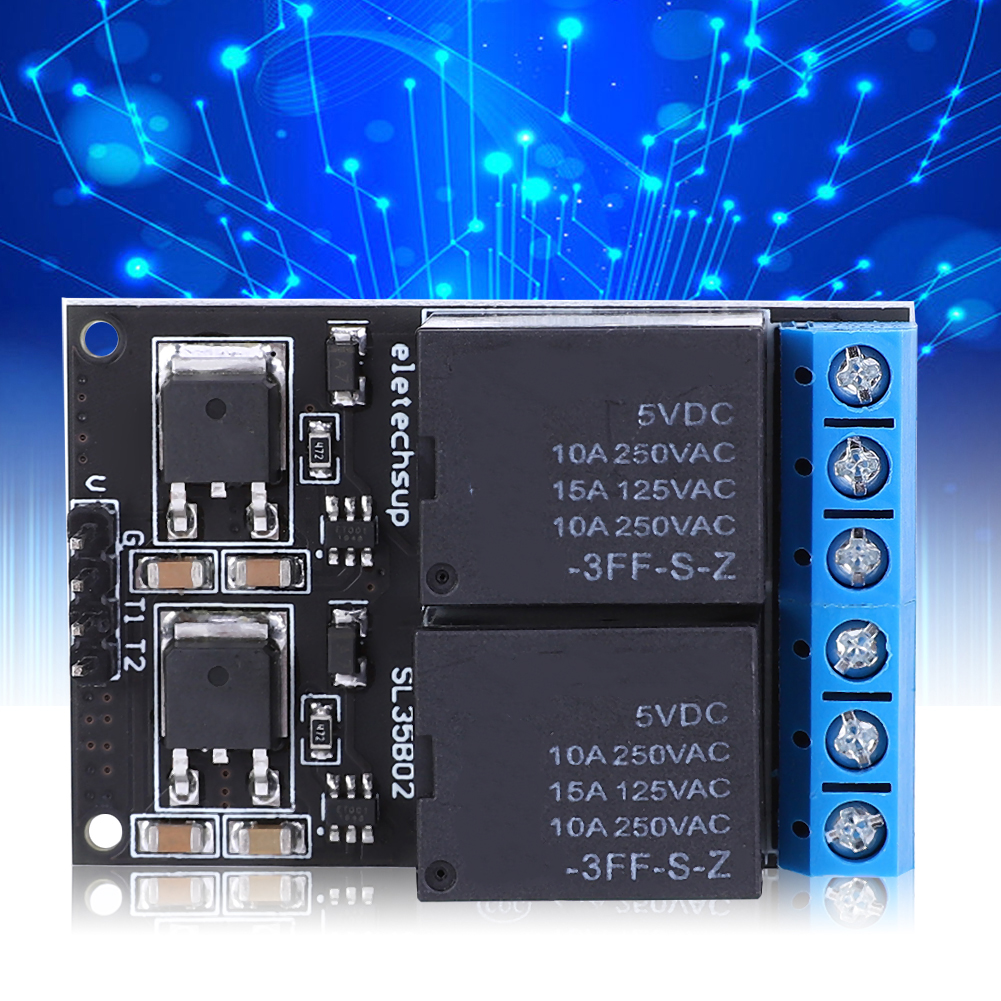 2-kanal-bistabiler, Selbstverriegelnder Triggerplatinen-taster Mit Mikrocontroller-steuerung (12 V)