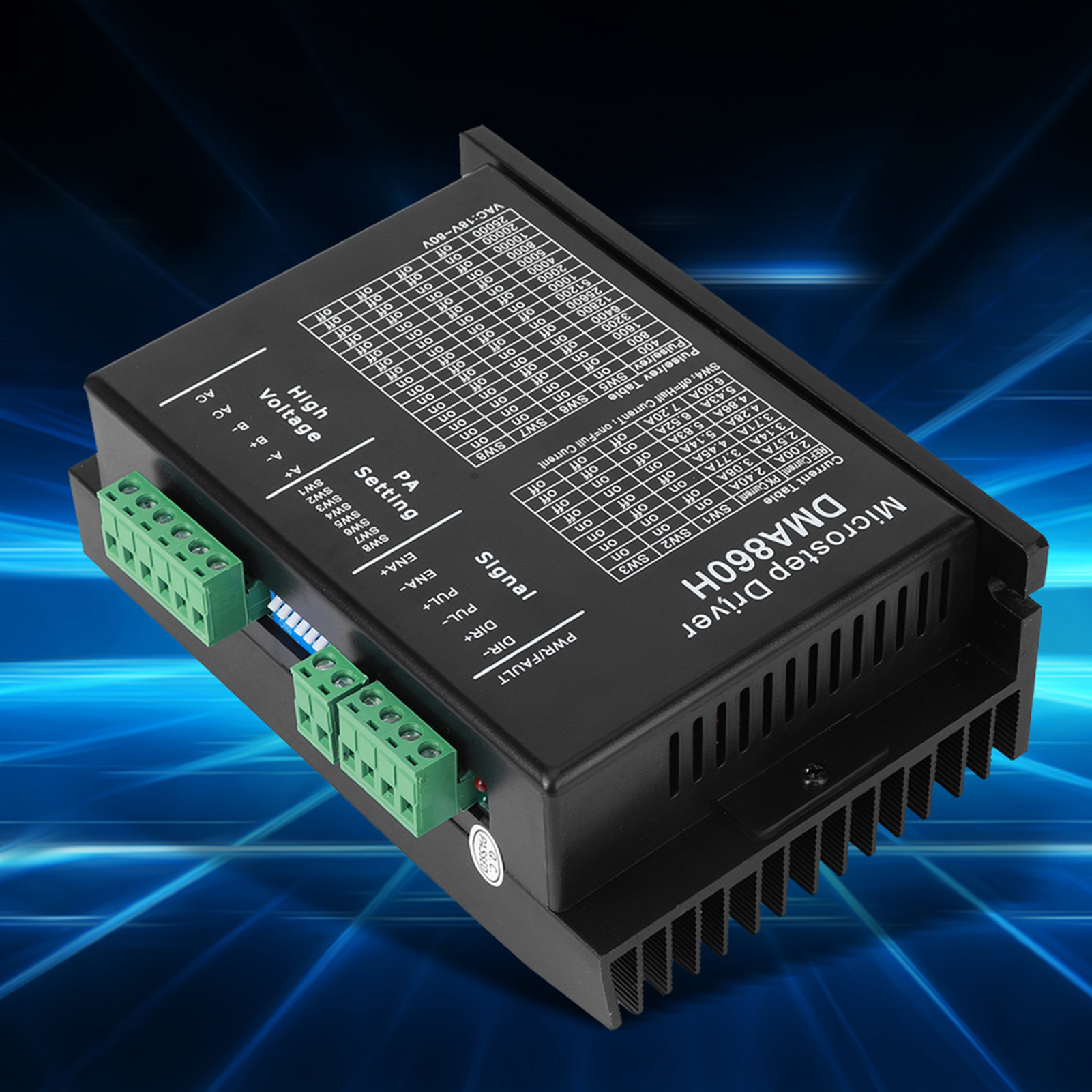 Schrittmotortreiber Cnc Digital 32-bit Ultralow Noise Dma860h 2,47 7,2 A 1880 V Ac
