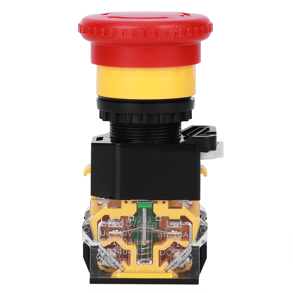 3 Stück Druckschalter Not-aus-taster Industriezubehör Technischer Kunststoff 440 V 10 A 22 Mm