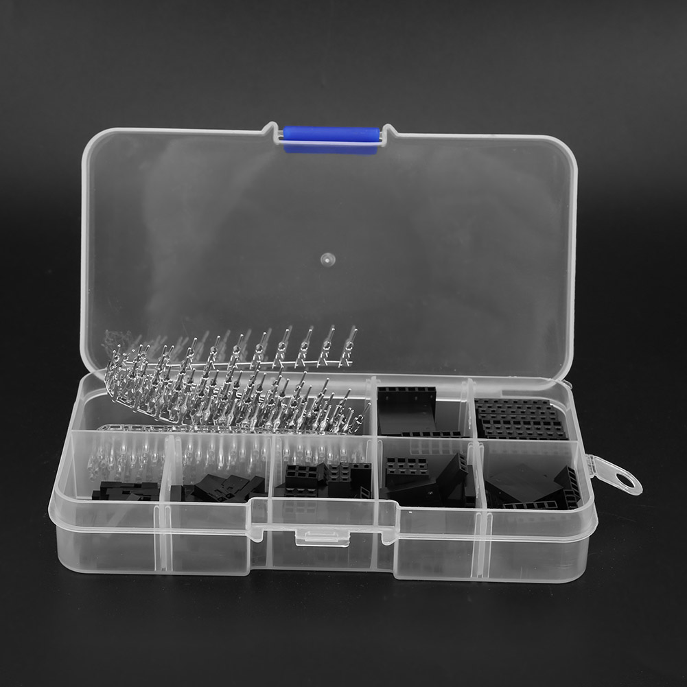 310-teiliges Kabel-jumper-pin-steckverbinder-gehäuseset, Stecker-crimp-stift, Buchsen-anschluss, Rasterstift-steckverbinder