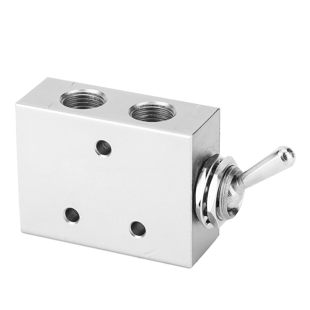 Kippschalterventil, 2-positionen, 5-wege, Mechanisch-pneumatischer Drehknopfschalter, G1/8 Zoll, 1,5–8 Kgf/cm²