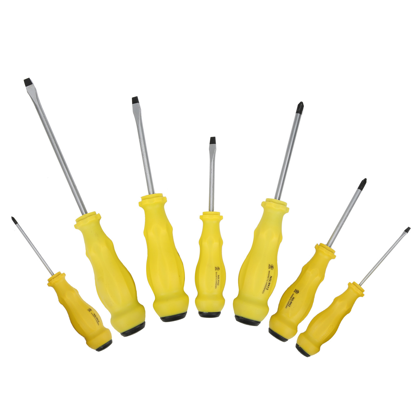 7-teiliges Schraubendreher-set Mit Schlitz, Kreuzschlitzschraubendreher, Legiertem Stahl, Pp-griff, Reparaturwerkzeug, Industriebedarf
