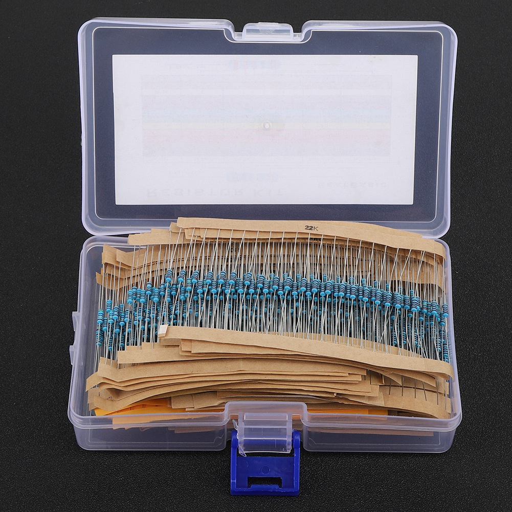 1280 Stück Metallfilmwiderstände 1r-10m, 64 Modelle, Widerstandssortiment, Elektronische Bauteile