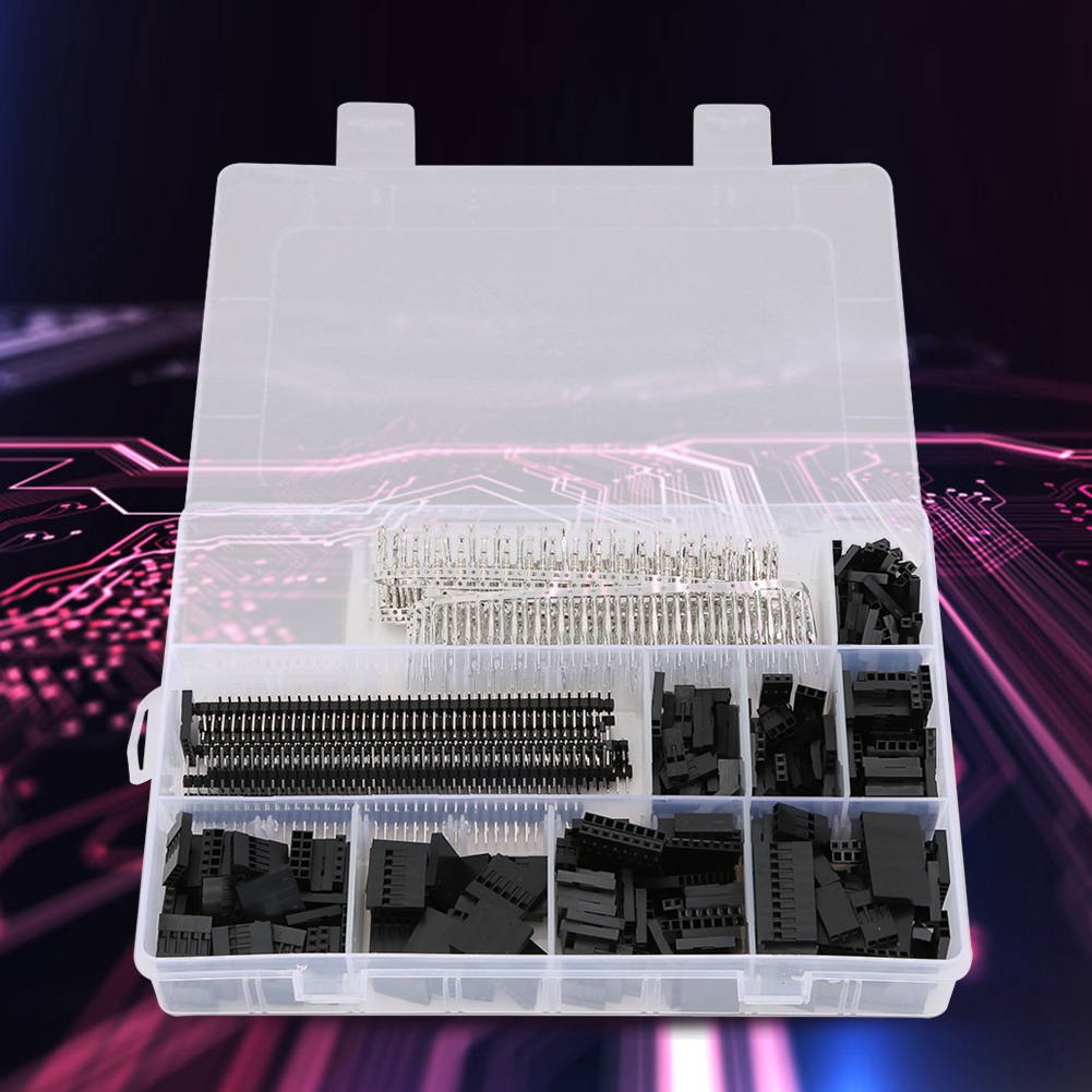 1450 Stück 2,54 Mm Elektronische Stecker/buchsen Leiterplatten-steckverbinder-set Industriezubehör