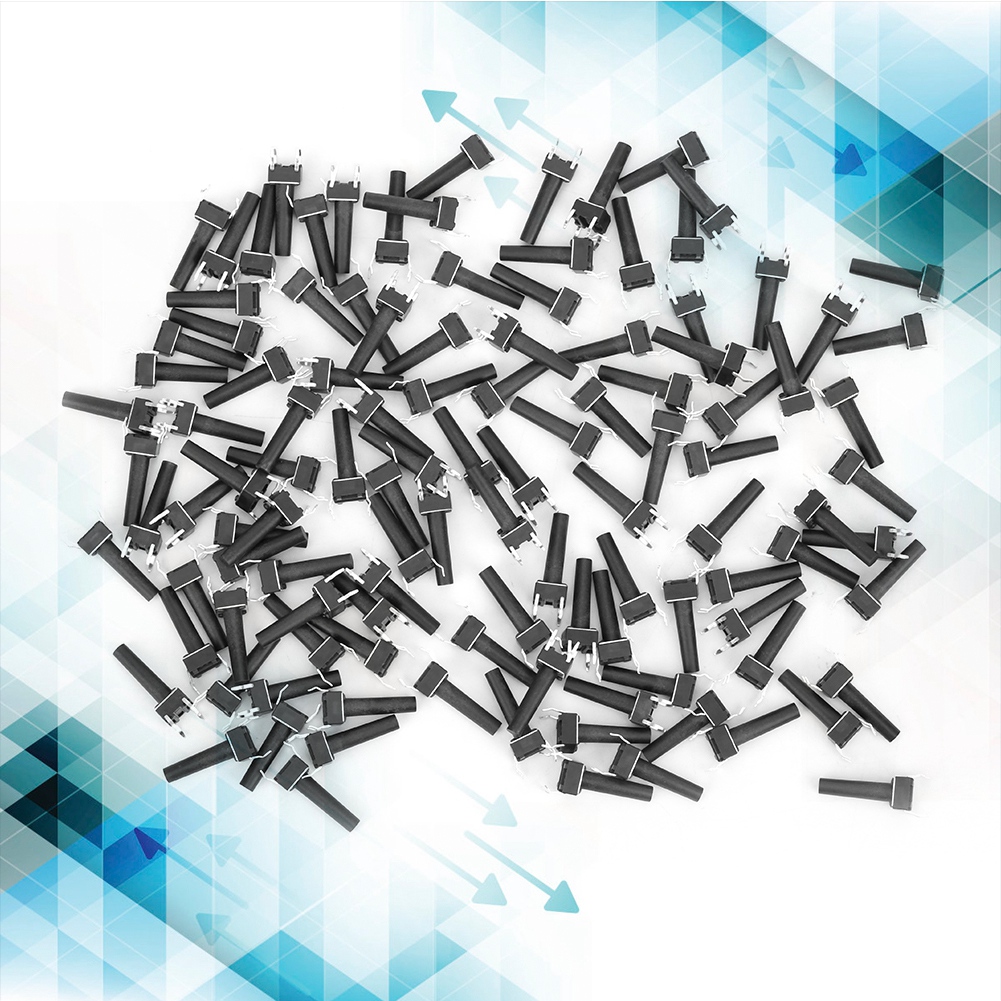 100 Stück Momenttaster, Industriezubehör, Hohe Empfindlichkeit, Dip 6 X 6 X 17 Mm