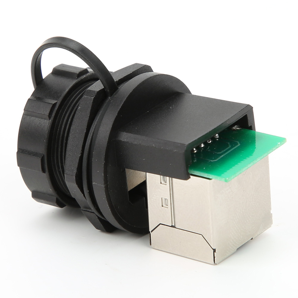 2 Stück Rj45-adapter Rj45-90°-doppelbuchse Für Den Außenbereich, Wasserdicht, Ethernet-koppler