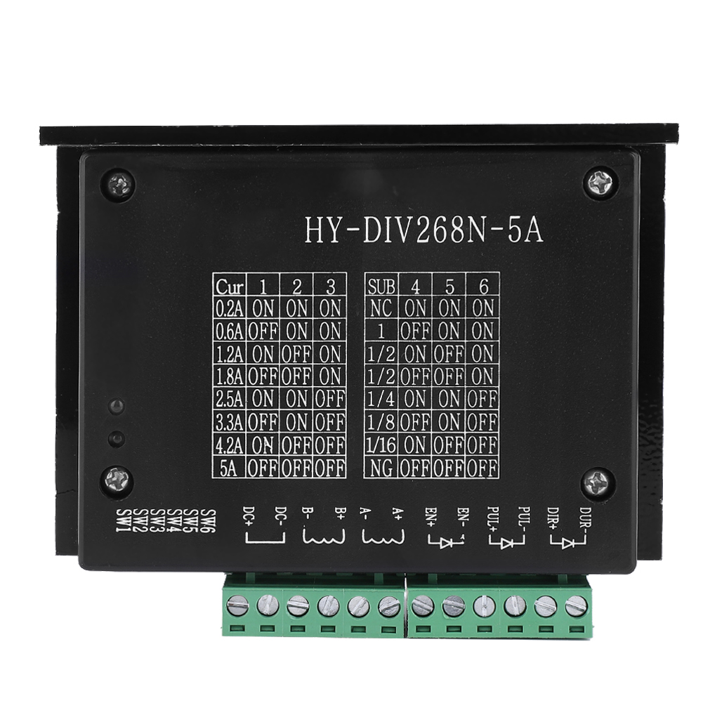 Hybrid-schrittmotortreiber, Zweiphasen-cnc-steuerung, 0,2–5 A, Tb6600, Dc 12–48 V Eingang