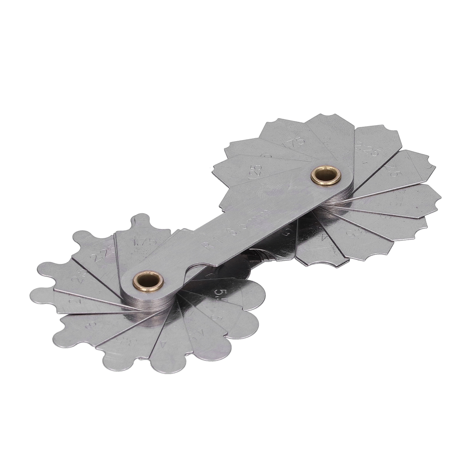 Gewindelehre Metrisch/imperial Gewindesteigung Industrielle Edelstahl-messschablone R1‐6,5mm