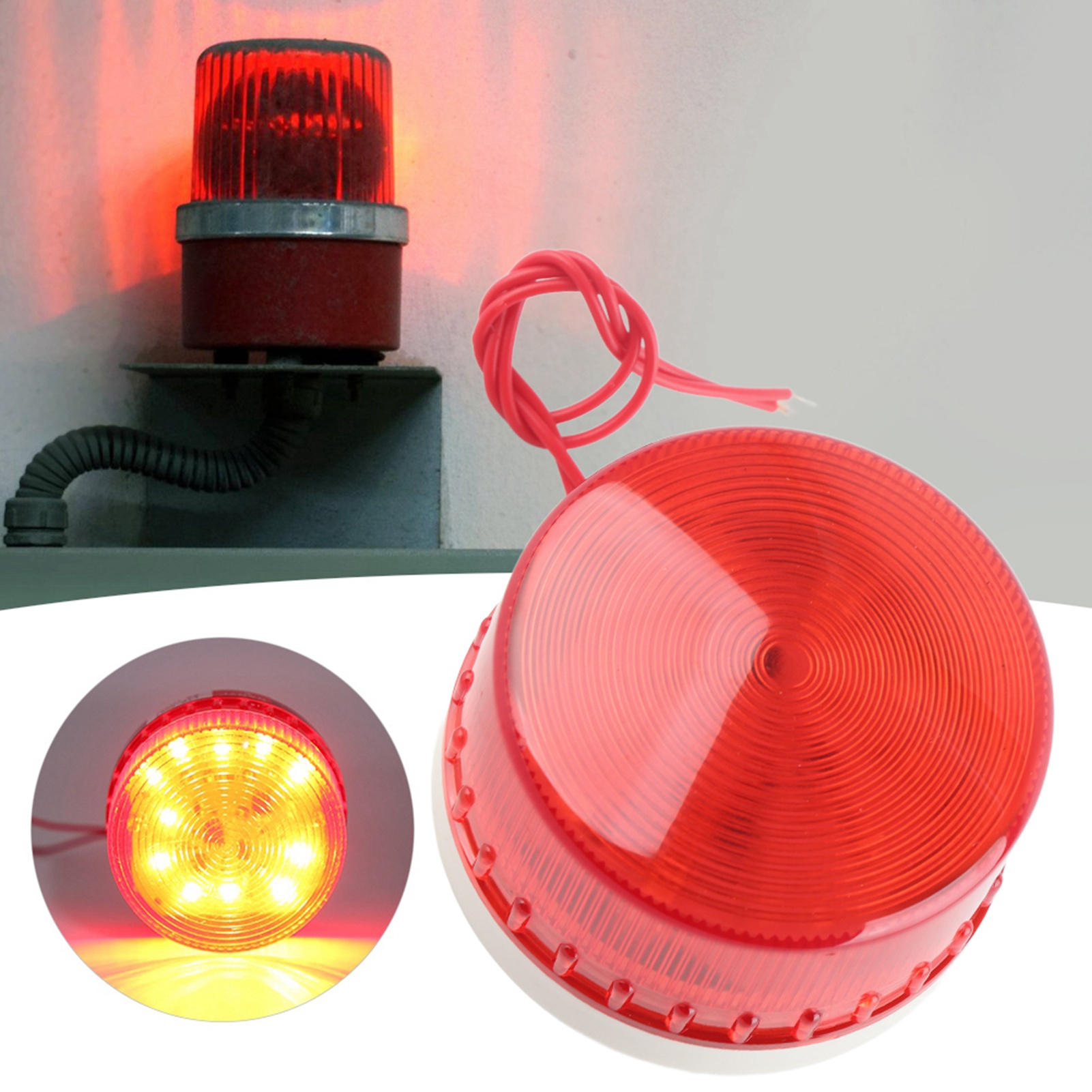 Lte-5061 Mini-led-warnleuchte Mit Blitzfunktion, Feststehender Spiralblitz, Ac220v