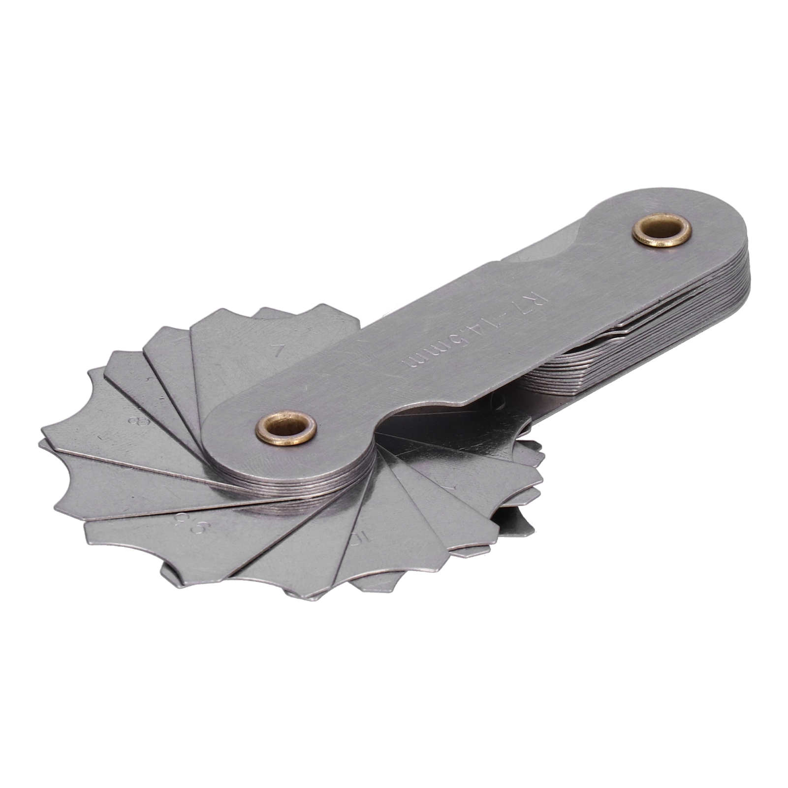 Gewindelehre Metrisch/imperial Edelstahl-eisenschrauben Steigungsmessschablone Werkzeug R7‐14,5mm