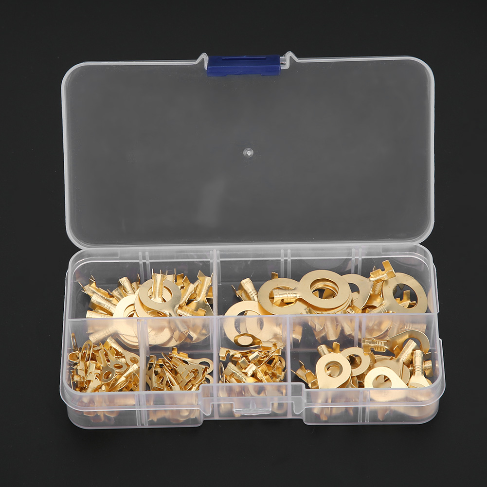 150 Stück Ringkabelschuhe Aus Messing, Kabelverbinder, Verdrahtungszubehör, Elektrische Bauteile, Flammhemmend