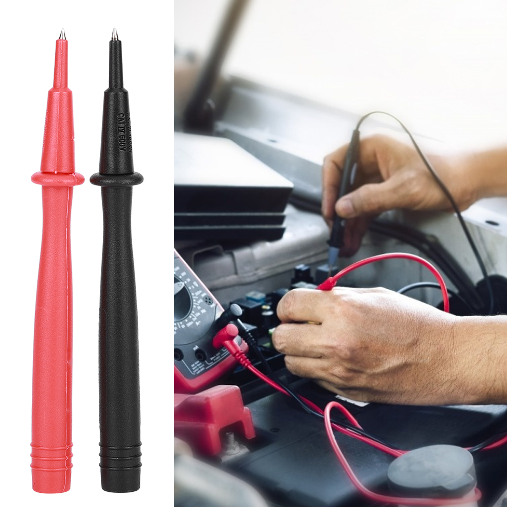 2 Stück Multimeter-prüfspitzen, Voltmeter-zubehör, Vernickelte Kupferenden, 2-mm-zeiger, 4-mm-bananenstecker