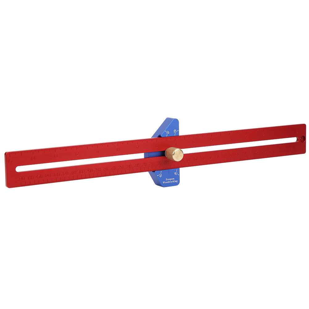 Yx400 Holzbearbeitungslineal Aus Aluminiumlegierung, Messwerkzeug Für Heimwerker Und Schreiner