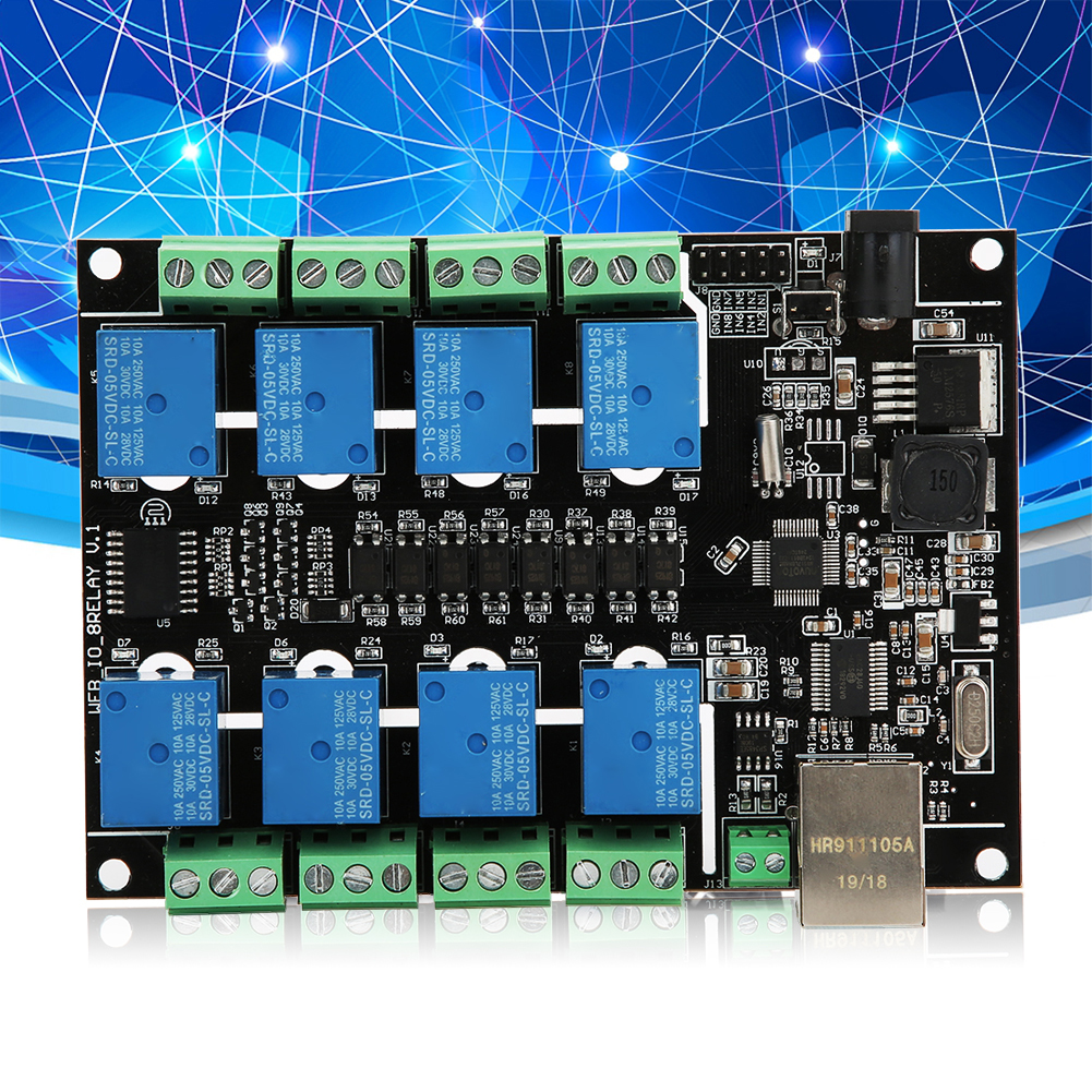 Plc-steuermodul Netzwerkrelais Rj45 8-kanal Industriezubehör Nc-1000 Für Wlan-fernsteuerung